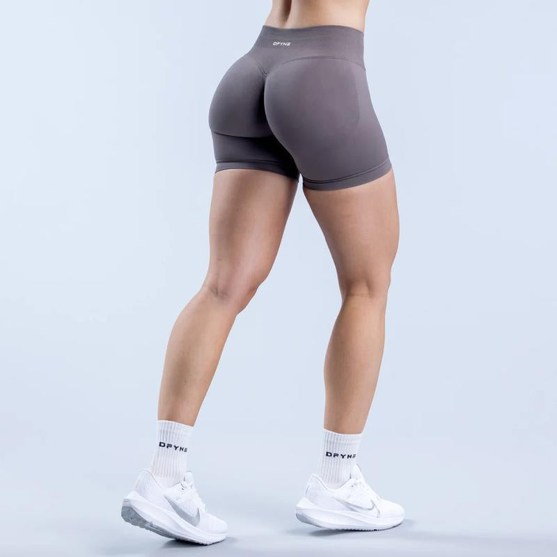 Dfyne Impact Shorts 4.5", High Waist Women Gym Shorts, Fitness Fashion, Active Wear Comfortable & Stylish