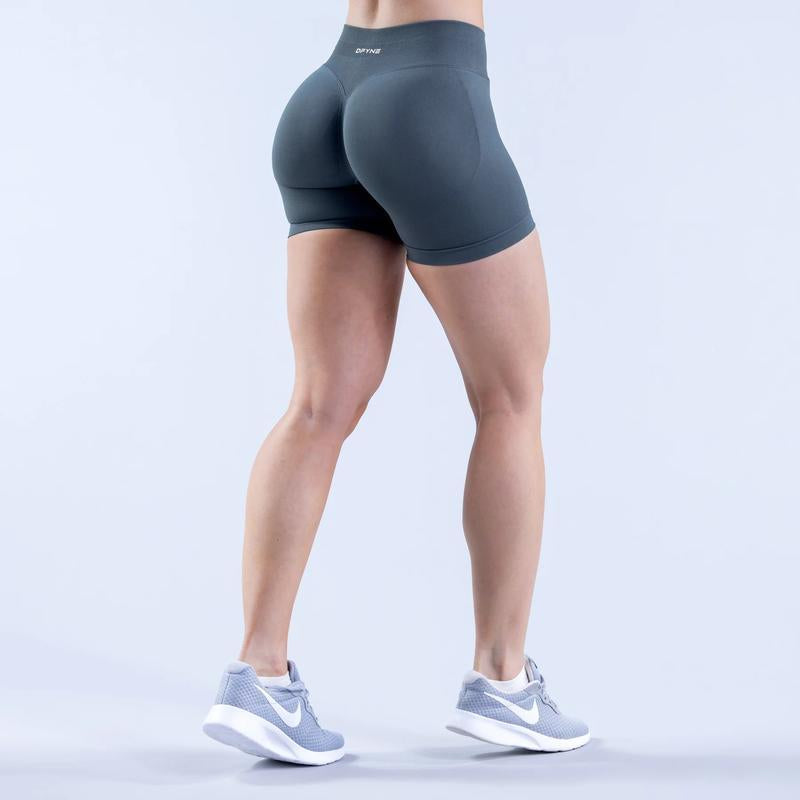 Dfyne Impact Shorts 4.5", High Waist Women Gym Shorts, Fitness Fashion, Active Wear Comfortable & Stylish