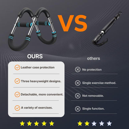 Merach Adjustable Power Twister Bar for Arm Trainer, Chest and Arm Strength Training Equipment for Men, Portable Upper Body Workout Machine for Home Gym Fitness, Shoulder Muscle Training, Portable Spring Resistance, Tiktokshopblackfriday